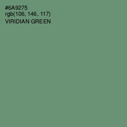 #6A9275 - Viridian Green Color Image
